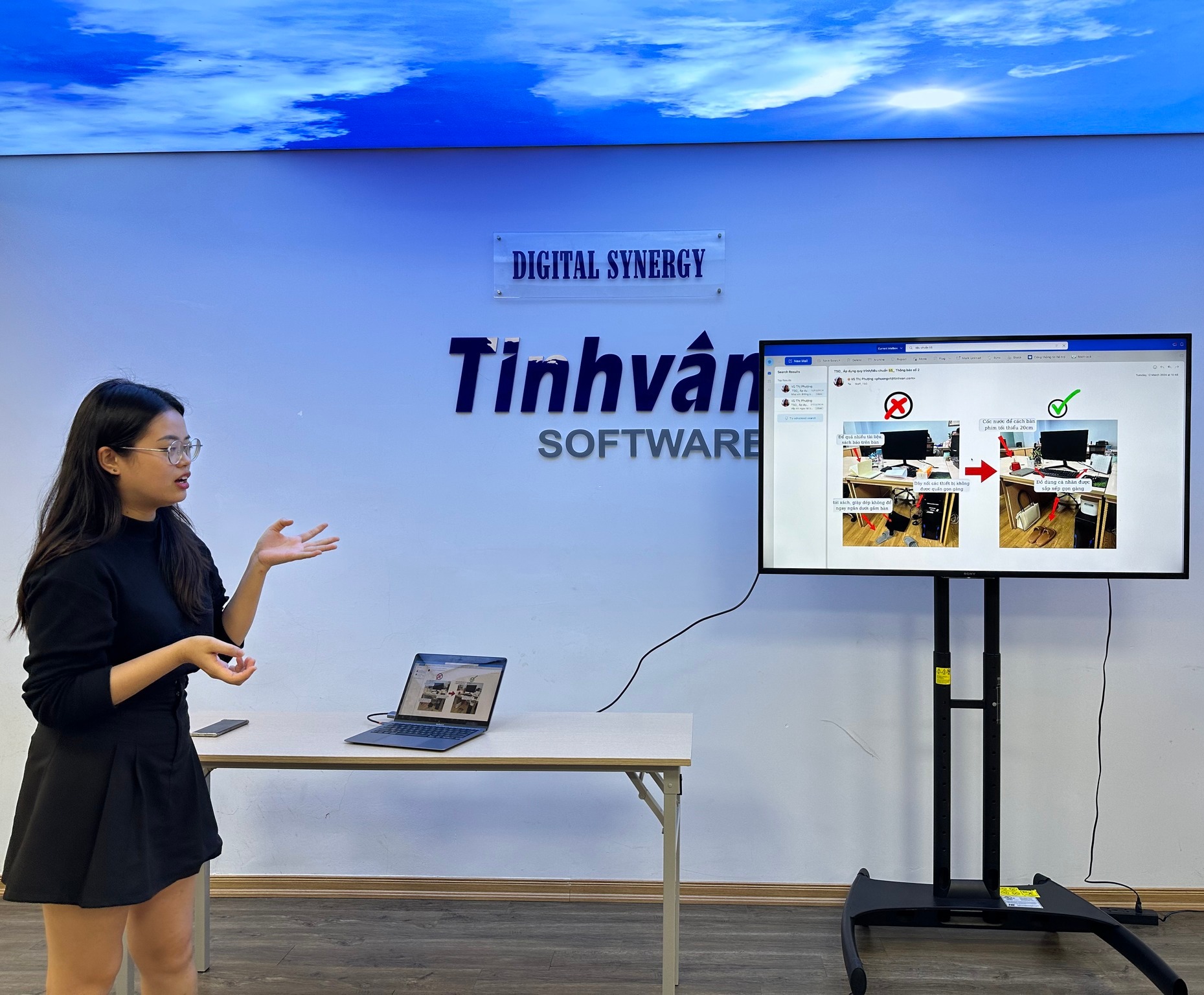 Tinhvan Software organizes a training session on the 5S regulations for employees